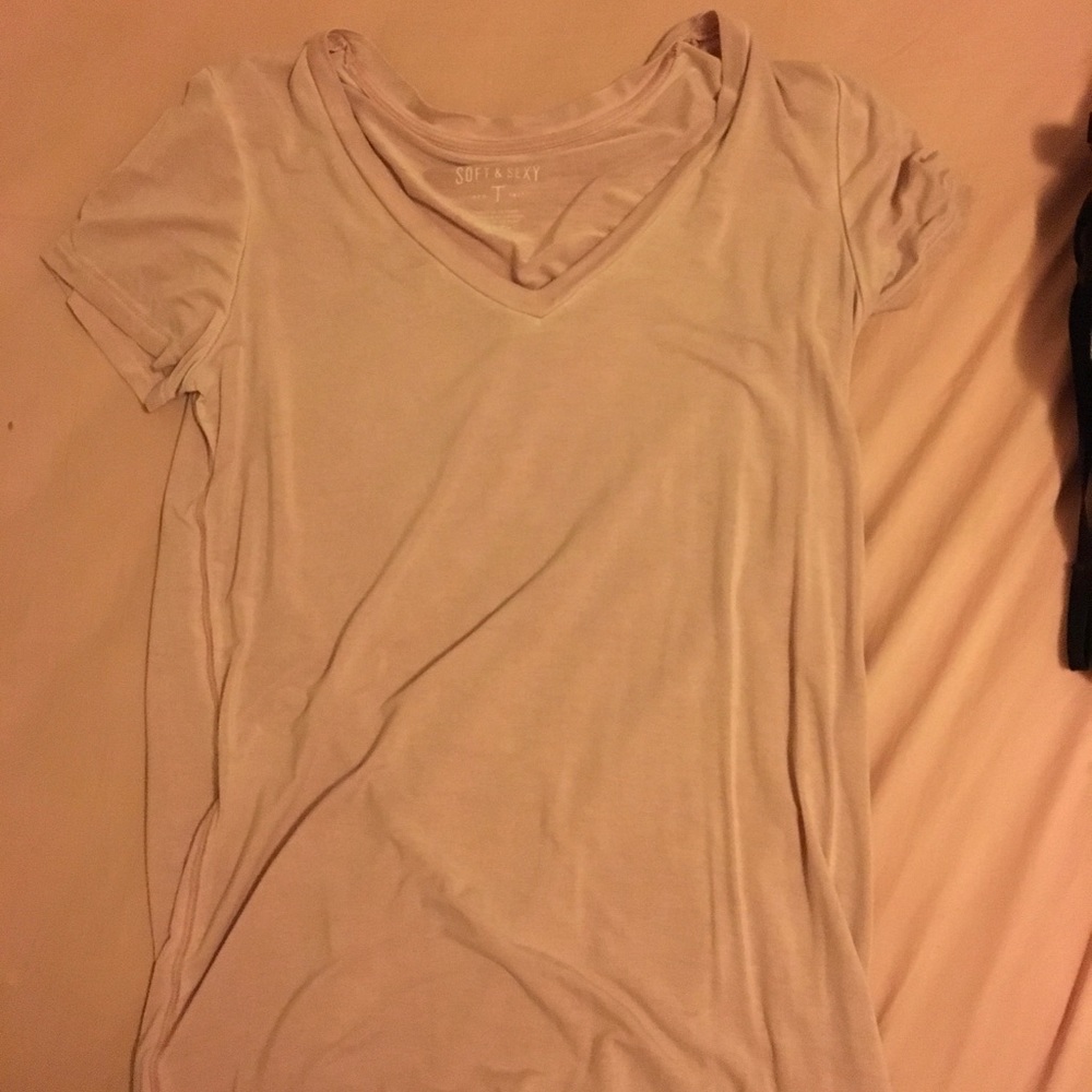 American eagle blush pink, purplish tee